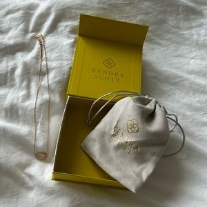 Kendra Scott Elisa Gold Pendant Necklace in Iridescent Drusy